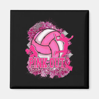 Pink Out Volleybal Pink Ribbon Borstkanker Award Magneet