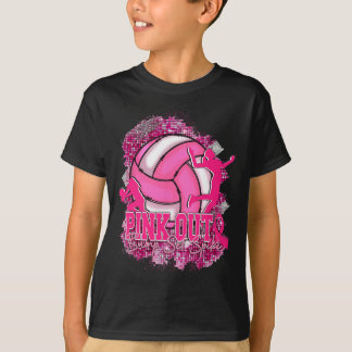 Pink Out Volleybal Pink Ribbon Borstkanker Award T-shirt