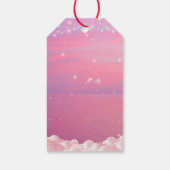 Pink Outer Space Little Explorer Baby shower Cadeaulabel (Achterkant)