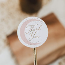 Pink Over the Moon Girl Baby shower