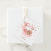 Pink Over The Moon Sleeping Beer Dank u Bedankjes Labels (In situ)