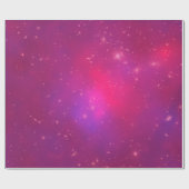 Pink Overlay Galaxy Cluster Cadeaupapier (Vlak)