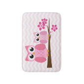 Pink Owl Chevron Badmat (Voorkant Verticaal)