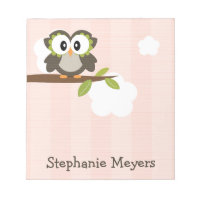 Pink Owl Notitieblok op maat