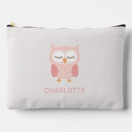 'Pink Owl', schattige & grillige aangepaste meisje Etui
