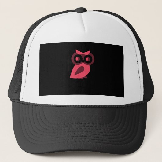 Pink Owl Trucker Hat Trucker Pet (Voorkant)