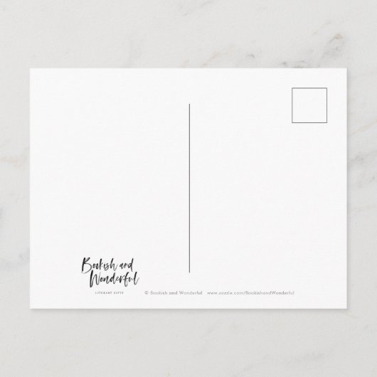 Pink Paars Floral William Shakespeare Briefkaart (Achterkant)