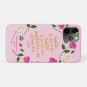 Pink Paars Floral William Shakespeare Case-Mate iPhone Case (Achterkant (horizontaal))