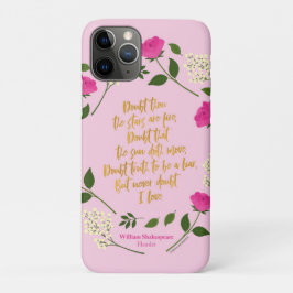 Pink Paars Floral William Shakespeare Case-Mate iPhone Case