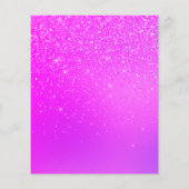 Pink Paars meisje met een ouderdom Flyer (Achterkant)