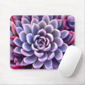 PInk & Paars Succulent Mousepad Muismat (Met muis)