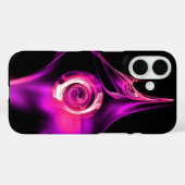 PINK PAARS WITTE FRACTALE ROOS Case-Mate iPhone CASE (Achterkant (horizontaal))