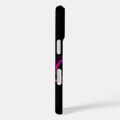PINK PAARS WITTE FRACTALE ROOS Case-Mate iPhone CASE (Achterkant / Rechts)