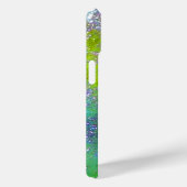 PINK PAARSE BLAUWE BUTTERFLIES, GROENE GOUDEN Case-Mate iPhone CASE (Achterkant / Rechts)