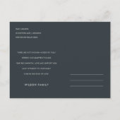 PINK PAARSE FOLIAGE WREATH MEMORIAL DANK U UITNODIGING BRIEFKAART (Achterkant)