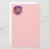 PINK PAARSE KITTEN, KITTY CAT-PORTRAIT BRIEFPAPIER (Voorkant / Achterkant)