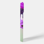 PINK PAARSE ROZEN, WITTE ANEMONERSTROMEN MONOGRAM Case-Mate iPhone CASE (Achterkant / Rechts)