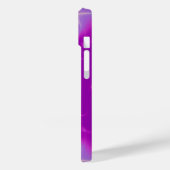 PINK PAARSE VIOLET FRACTAL LICHTE WAVES MONOGRAM Case-Mate iPhone CASE (Achterkant / Links)