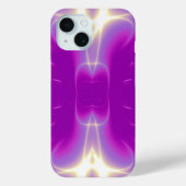PINK PAARSE VIOLET FRACTALE LICHTWAVES Case-Mate iPhone CASE (Achterkant)