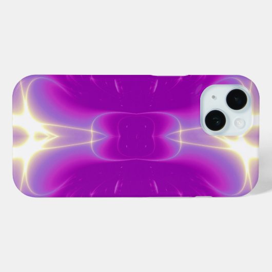 PINK PAARSE VIOLET FRACTALE LICHTWAVES Case-Mate iPhone CASE (Achterkant (horizontaal))