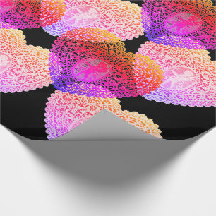 PINK PAARSE ZWARTE KUSTKUSTRUIMTE - VERWARMING Val Cadeaupapier