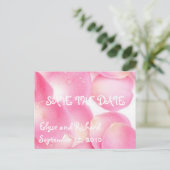 Pink Page-Save the Date Aankondigingskaart (Staand voorkant)