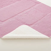 PINK PAINTED BRICK WALL SHERPA DEKEN (3/4)