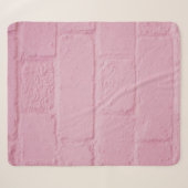 PINK PAINTED BRICK WALL SHERPA DEKEN (Voorkant (horizontaal))