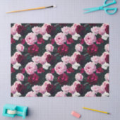 Pink Painted Roses Tissuepapier (Craft)