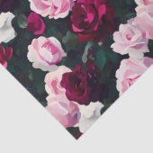 Pink Painted Roses Tissuepapier (Detail)