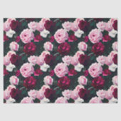 Pink Painted Roses Tissuepapier (Voorkant)