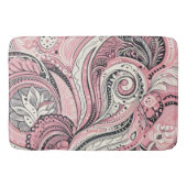 Pink Paisley De thuisstudio Badmat (Voorkant)