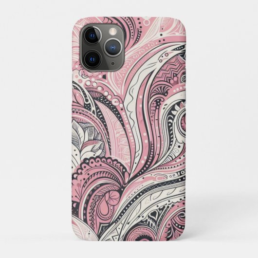 Pink Paisley De thuisstudio Case-Mate iPhone Case (Achterkant)