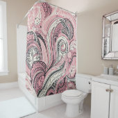 Pink Paisley De thuisstudio Douchegordijn (In situ)
