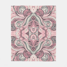 Pink Paisley De thuisstudio Fleece Deken