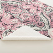Pink Paisley De thuisstudio Sherpa Deken (3/4)