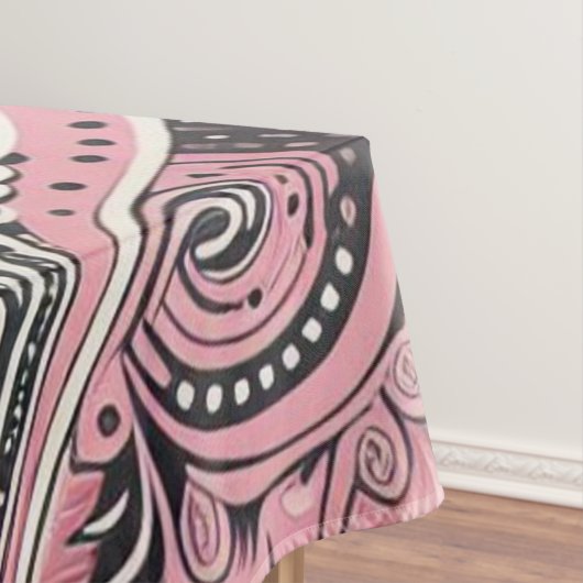 Pink Paisley De thuisstudio Tafelkleed (Voorbeeld)
