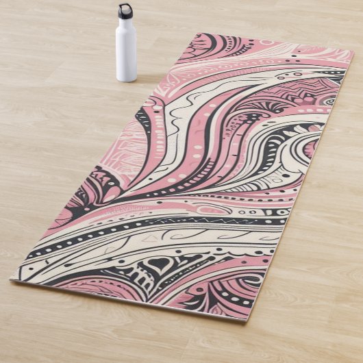 Pink Paisley De thuisstudio Yogamat (In situ)