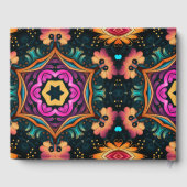 Pink Paisley Floral Gastenboek (Achterkant)