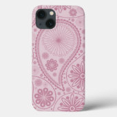 Pink paisley pattern Case-Mate iPhone case (Achterkant)