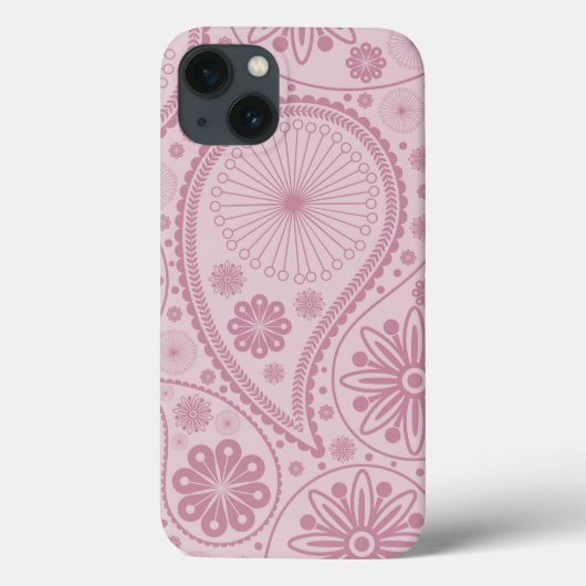 Pink paisley pattern Case-Mate iPhone case (Achterkant)