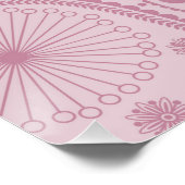 Pink paisley pattern perfect poster (Hoek)