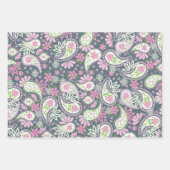 Pink Paisley Print Pattern Bright Inpakpapier Vel (Voorkant)