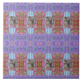 Pink Palm Abstract Tegeltje