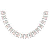 Pink Palm Beach Summer Happy Birthday Banner (Alle)