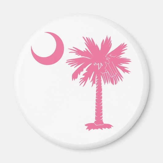 Pink Palmetto Magneet (Voorkant)