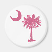 Pink Palmetto Moon Magneet (Voorkant)