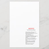 Pink Panda Baby shower Game (Achterkant)