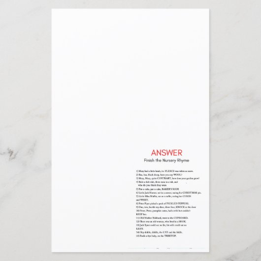 Pink Panda Baby shower Game (Achterkant)