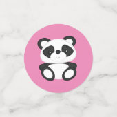 Pink Panda Beer Baby shower Confetti (Kleine voorkant)